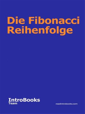 cover image of Die Fibonacci Reihenfolge